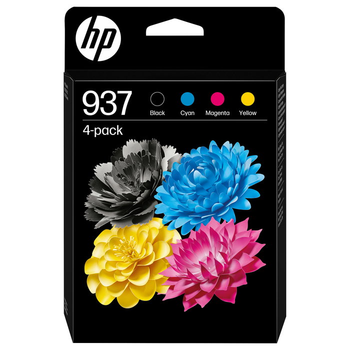 HP Multipack de 4 Cartuchos de Tinta Original 937 CMYK