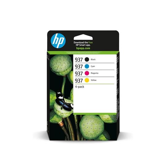 HP 937 Pack 4 Tinta Bk- C - M - Y Officejet Pro 9110B, 9120 Aio, 9120B Aio, 9130 All-In-One, 9130B Aio, 9110B, 9700, 9700E Series HP 937 Pack 4 Tinta Bk- C - M - Y Officejet Pro 9110B, 9120 Aio, 9120B Aio, 9130 All-In-One, 9130B Aio, 9110B, 9700, 9700E Series