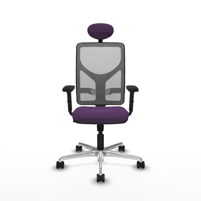 PIQUERAS Y CRESPO Silla de oficina Motilla con mecanismo Sincro, Morado y Gris PIQUERAS Y CRESPO Silla de oficina Motilla con mecanismo Sincro, Morado y Gris
