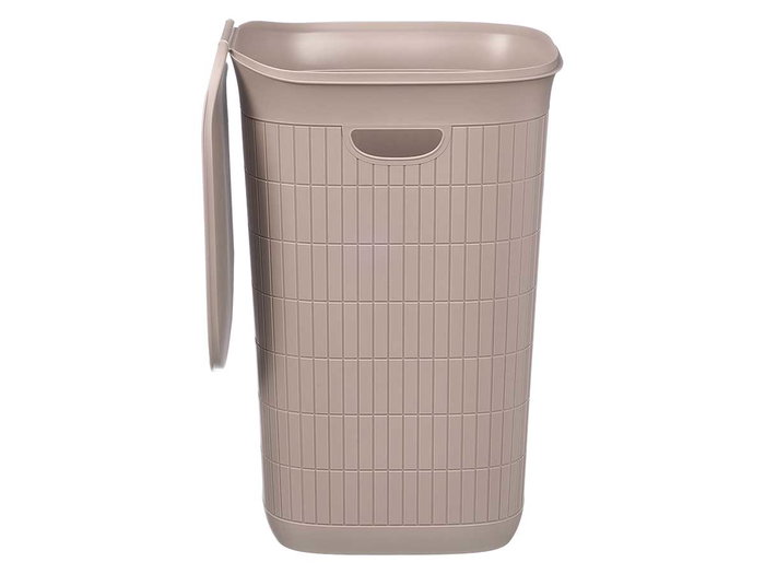 Stefanplast Pongotodo Domus Cubo de Basura 50 Litros Color Beige/Greige, Dimensiones 36.5 x 37 x 56 cm (Set de 6)