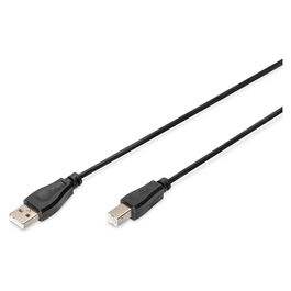 Digitus AK-300102-030-S Cable USB 2.0 Tipo A a Tipo B Macho/Macho 3m Negro