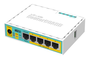 MikroTik hEX PoE lite Router Ethernet 5 Puertos Blanco