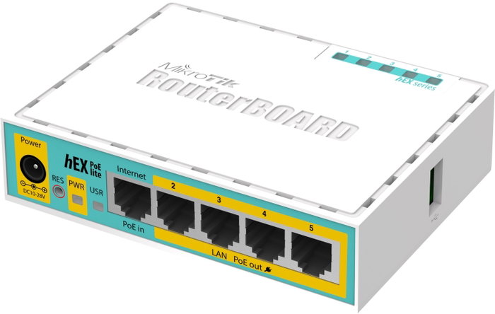 MikroTik hEX PoE lite RB750UPr2 Blanco