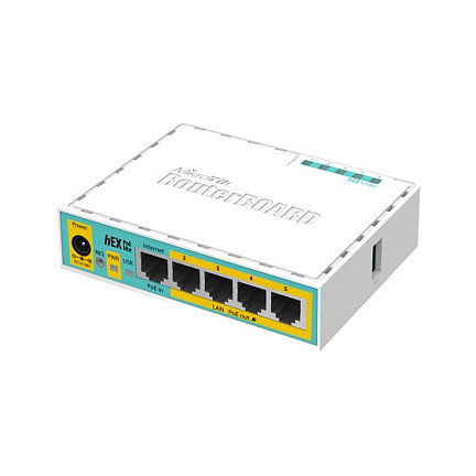MikroTik hEX PoE lite RB750UPr2 Blanco