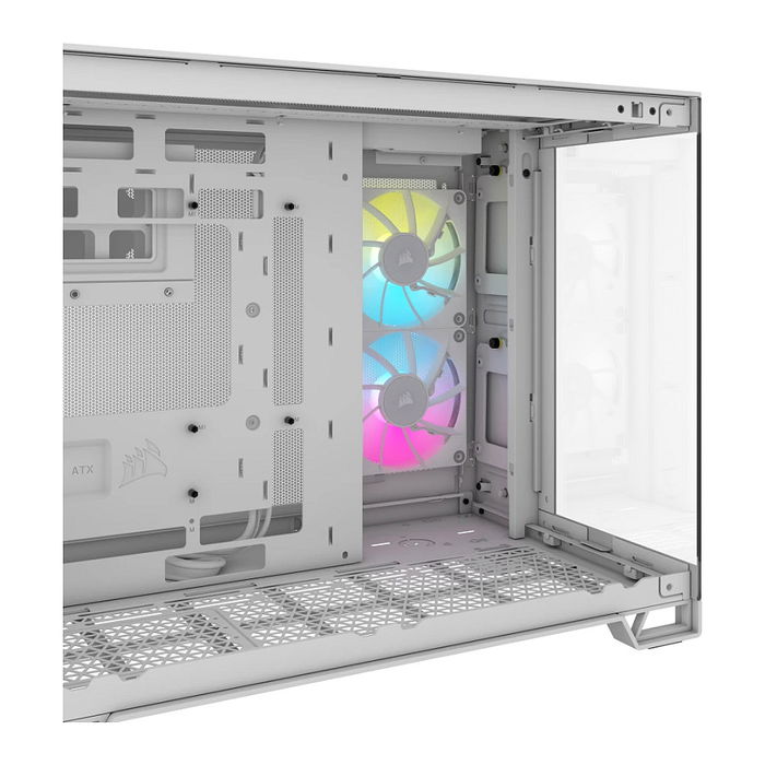 Corsair 2500X RGB Midi Tower mATX Gaming Gehäuse Blanco
