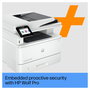 HP LaserJet Pro MFP 4102fdn - Impresora Multifunción Laser A4 Blanco y Negro 4 en 1, 40 ppm, Duplex Automático, ADF 50 Hojas, LAN, Con Tóner Inicial (2,900 Páginas), Blanco