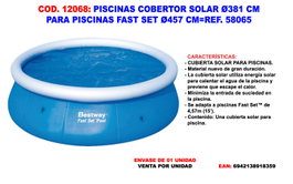 Steel Pro Cubierta Solar 460 cm 58253-58065