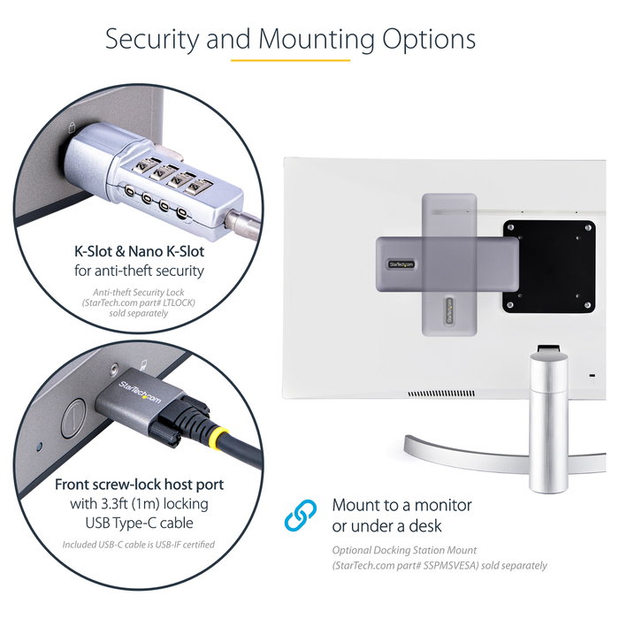 StarTech.com Docking Station USB-C VMM5320 14 en 1