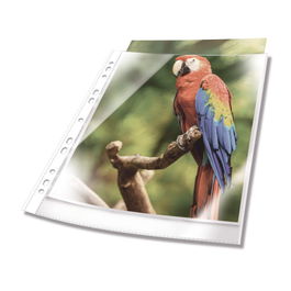 Durable 265502 Fundas Multitaladro A4 Polipropileno Neutras Acabado Cristal 25 Piezas