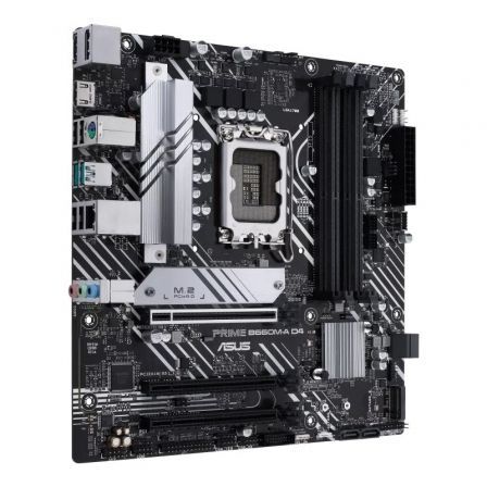 ASUS Prime B660M-A D4-CSM Placa Base Micro ATX Socket LGA 1700 Intel B660 DDR4 PCIe 4.0 2x M.2 USB 3.2 Gen 2 HDMI DisplayPort Aura Sync