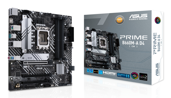 ASUS PRIME B660M-A D4-CSM DDR4 Micro ATX