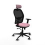 PIQUERAS Y CRESPO Silla de oficina Jorquera Rosa con mecanismo Sincro/Traslack