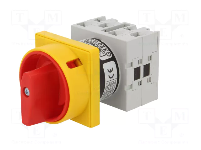 LOVATO ELECTRIC Interruptor de leva de 2 posiciones, 20A, 0-1