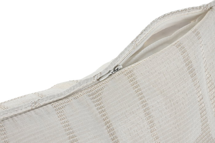 DKD Home Decor Cojín Jaquard Beige 45x8x45 cm