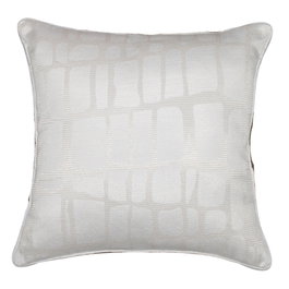 DKD Home Decor Cojín Jaquard Beige 45x8x45 cm