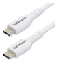 Startech USB2CC1MNCWHE Cable de Carga USB-C 1m 60W Power Delivery Blanco Macho a Macho Tipo C para Ordenador Portátil y Dispositivos Móviles