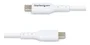 Startech USB2CC1MNCWHE Cable de Carga USB-C 1m 60W Power Delivery Blanco Macho a Macho Tipo C para Ordenador Portátil y Dispositivos Móviles