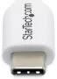 Startech USB2CC1MNCWHE Cable de Carga USB-C 1m 60W Power Delivery Blanco Macho a Macho Tipo C para Ordenador Portátil y Dispositivos Móviles