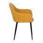 Silla Amarillo Tejido-Metal Contract 61 X 59,50 X 83 cm (Set de 2)