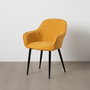 Silla Amarillo Tejido-Metal Contract 61 X 59,50 X 83 cm (Set de 2)