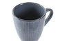 DKD Home Decor Taza de Gres Esmaltado con Rayas Azules, 380ml, Pack de 12