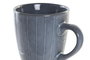 DKD Home Decor Taza de Gres Esmaltado con Rayas Azules, 380ml, Pack de 12