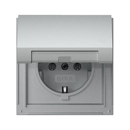 GIRA TX44 Schuko KD Gira TX_44 F Alu