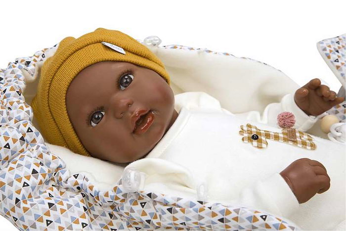 Muñecas Arias Muñeca Reborn 45 cm Rafael con Saco Portabebé Español