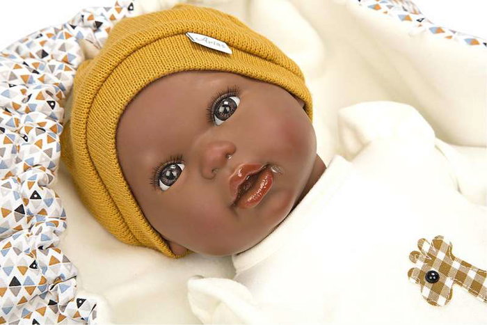 Muñecas Arias Muñeca Reborn 45 cm Rafael con Saco Portabebé Español