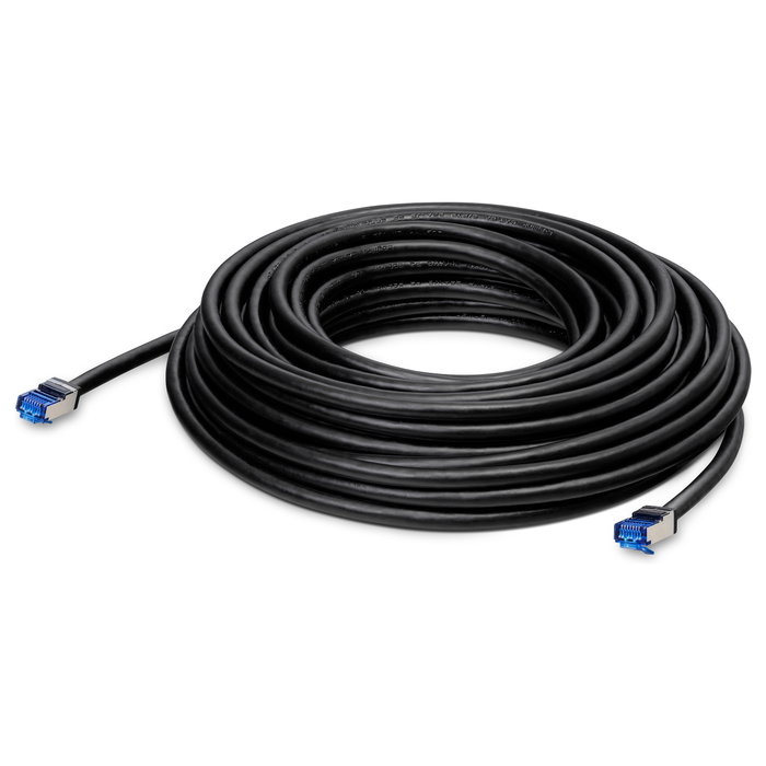 LANCOM Cable Ethernet (15 m) RJ45 Cat6a S/FTP Negro - Compatible con OW-602