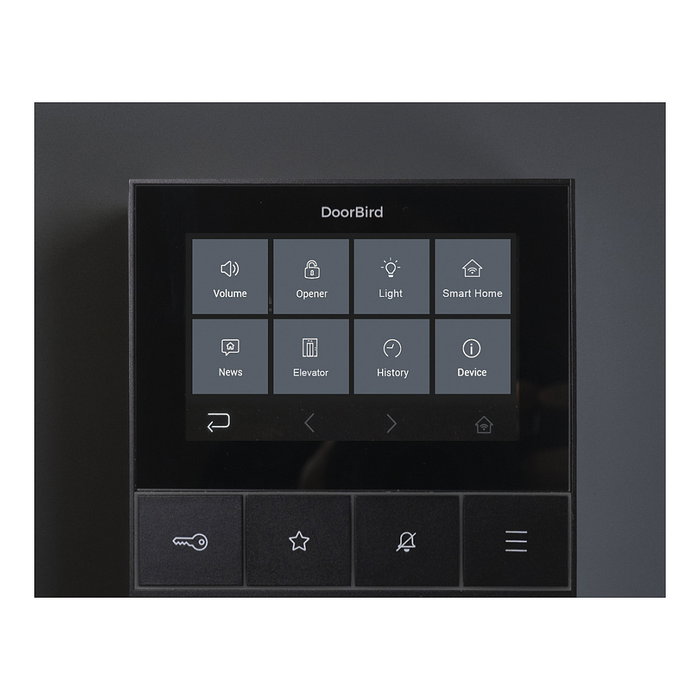 DoorBird A1101 Videoportero Interior IP Negro, Pantalla 4" IPS, WiFi, PoE