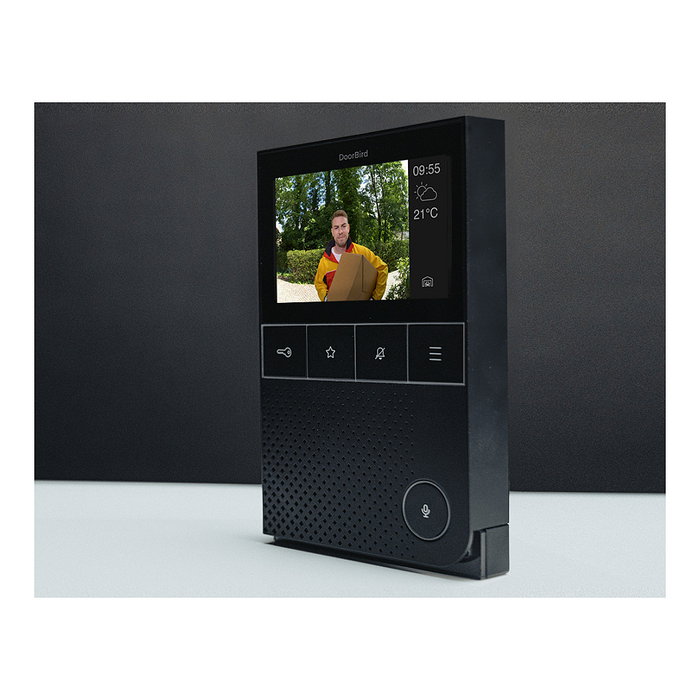 DoorBird A1101 Videoportero Interior IP Negro, Pantalla 4" IPS, WiFi, PoE