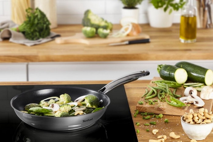 Tefal Duetto+ G732S3 Set de 3 Sartenes de Acero Inoxidable (20, 24 y 28 cm) inevitable