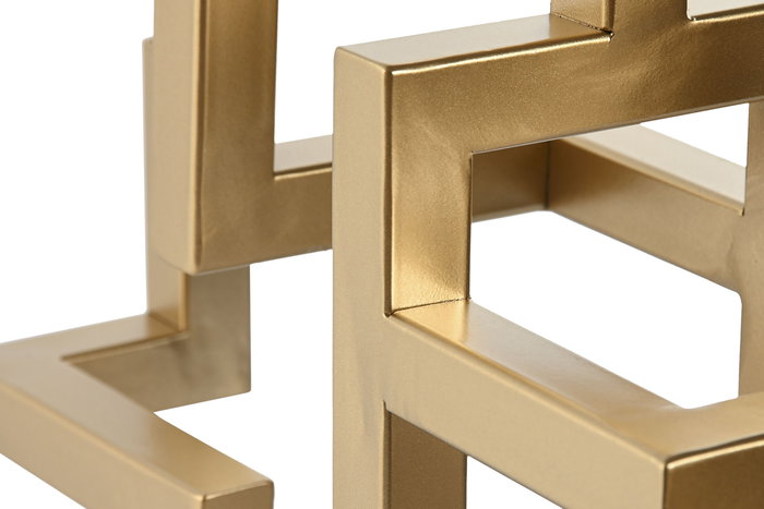 DKD Home Decor Candelabro Moderno Dorado Metal 12 x 29 x 38 cm