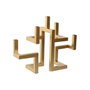 DKD Home Decor Candelabro de Metal Dorado 38x12x29 cm
