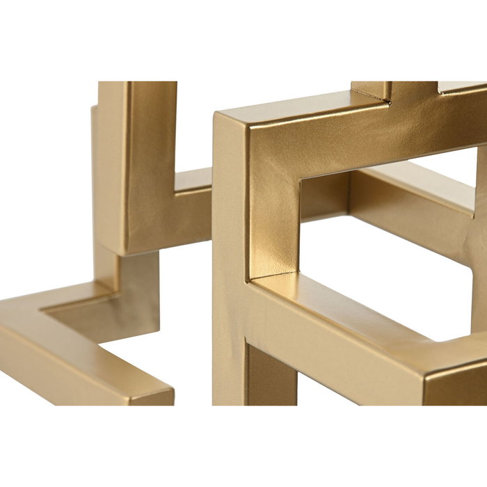 DKD Home Decor Candelabro de Metal Dorado 38x12x29 cm