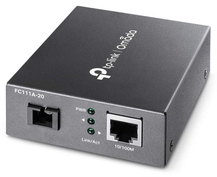 TP-Link TL-FC111A-20 Convertidor de Medios Monomodo SC WDM Negro
