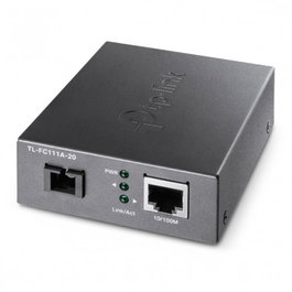 TP-LINK TL-FC111A-20 Convertidor de Fibra Óptica 100Mbps Monomodo a Ethernet (SC, 20 km, Negro)