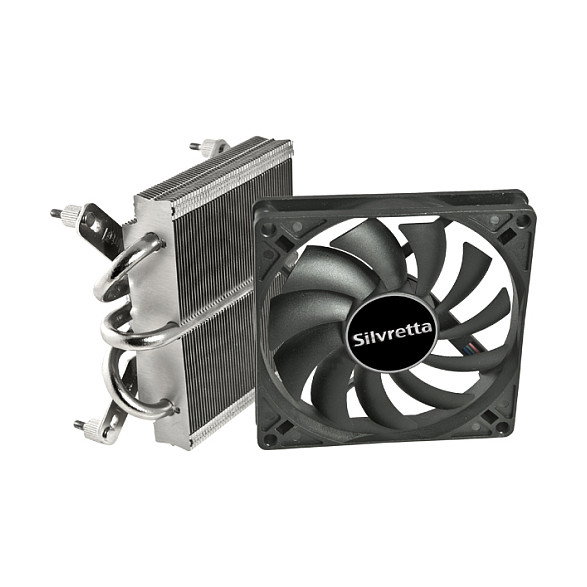 EKL Alpenfön Silvretta Cooler Multi para CPU | Sockets AM2, AM3, FM1, FM2, LGA 1151 | Ventilador PWM 92mm, Flujo de aire 80.03 m³/h, Negro