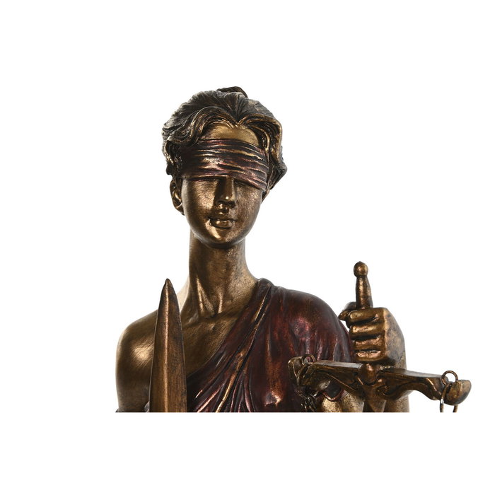 DKD Home Decor Figura de la Justicia en Resina Cobre DKD Home Decor Figura de la Justicia en Resina Cobre