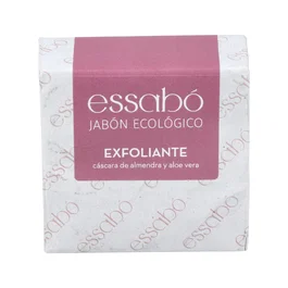 ESSABO Jabón Exfoliante con Aloe Vera y Cáscara de Almendra 120Gr. Eco