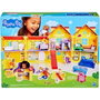Hasbro Peppa Pig Gran Casa Familiar con figuras de Peppa, George y Bebé Evie