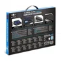 Spirit of Gamer Airblade 600 Base Refrigeradora para Portátil hasta 17 Pulgadas, 4 Ventiladores (2x12cm + 2x7cm), 1500 RPM, Luz LED Azul, Control LCD, USB, Negro/Azul