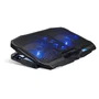 Spirit of Gamer Airblade 600 Base Refrigeradora para Portátil hasta 17 Pulgadas, 4 Ventiladores (2x12cm + 2x7cm), 1500 RPM, Luz LED Azul, Control LCD, USB, Negro/Azul