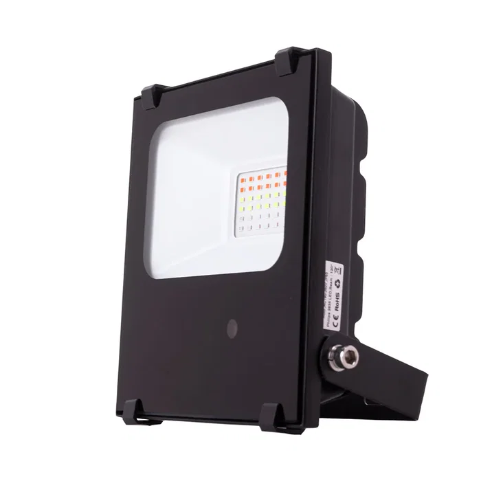 1916-NS-HVFL20W-F-RGB Proyector LED RGB 20W IP65 Exterior, Mando a Distancia, 40.000H, Orientable, 4 Efectos, Aluminio