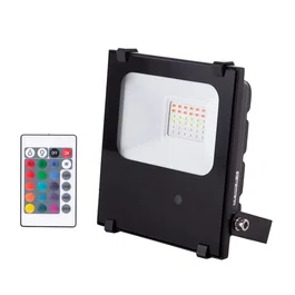 1916-NS-HVFL20W-F-RGB Proyector LED RGB 20W IP65 Exterior, Mando a Distancia, 40.000H, Orientable, 4 Efectos, Aluminio