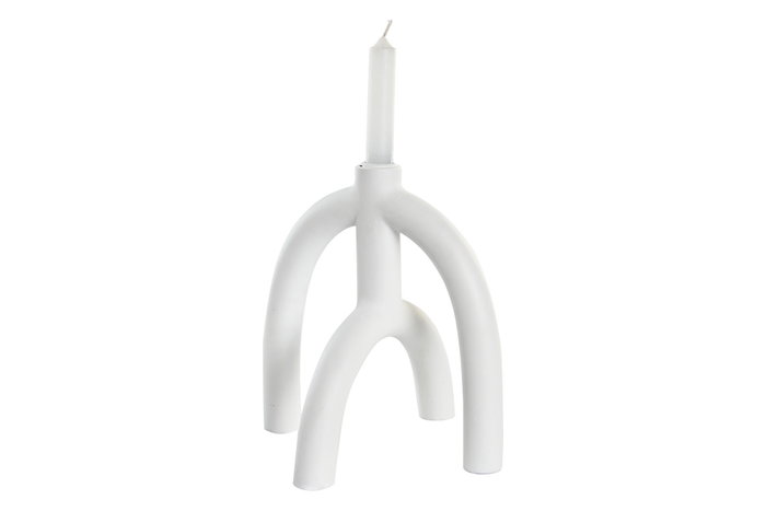 DKD Home Decor Candelabro Blanco Resina 21.5 x 23 x 21.5 cm DKD Home Decor Candelabro Blanco Resina 21.5 x 23 x 21.5 cm