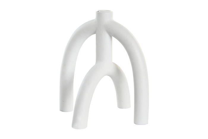 DKD Home Decor Candelabro Blanco Resina 21.5 x 23 x 21.5 cm DKD Home Decor Candelabro Blanco Resina 21.5 x 23 x 21.5 cm