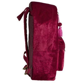 Coquette Mochila Deporte Coquette 16090090700 32 X 42 X 17 CM Terciopelo Granate Flores Rosas Brillantes
