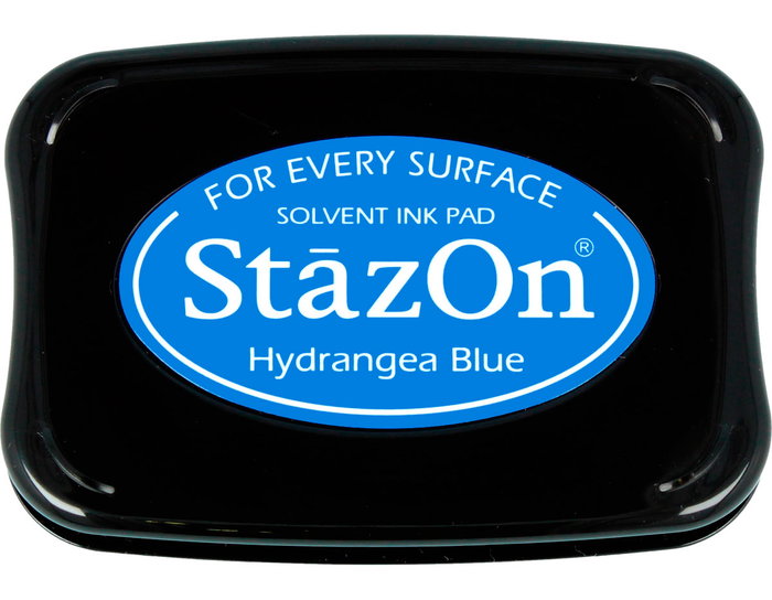 Tsukineko Almohadilla de Tinta STAZON Azul Hortensia Tsukineko Almohadilla de Tinta STAZON Azul Hortensia